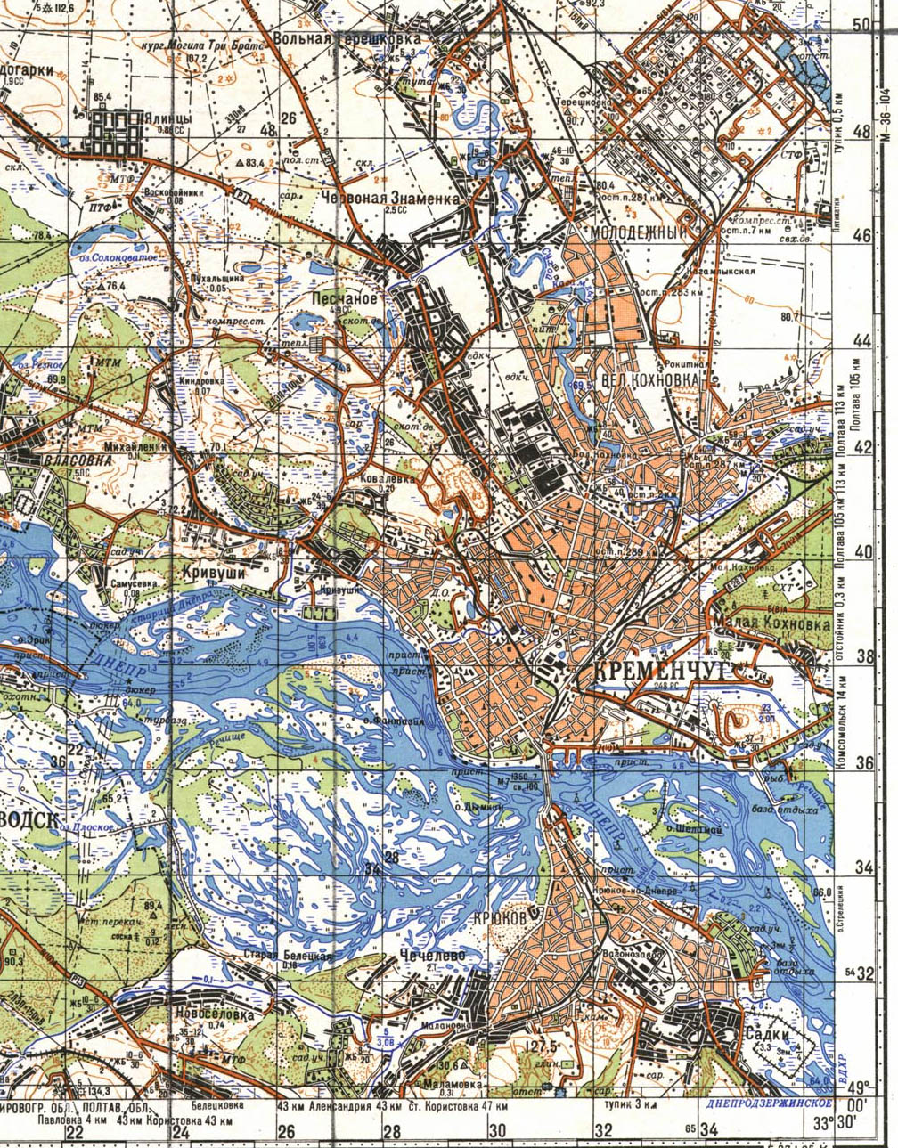 Топографическая карта М-36-103